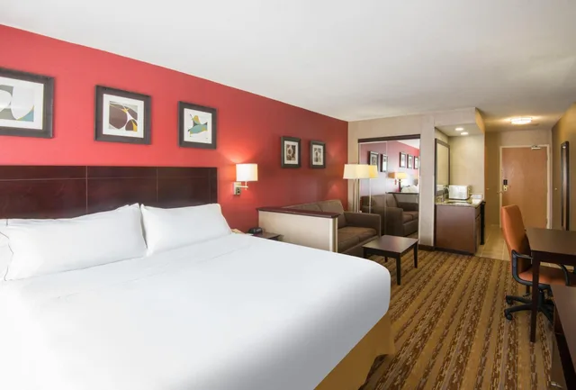 غرفة قياسية بسرير كينج مع أريكة لذوي الإعاقة، Holiday Inn Express Hotel Suites Wauseon 1/1