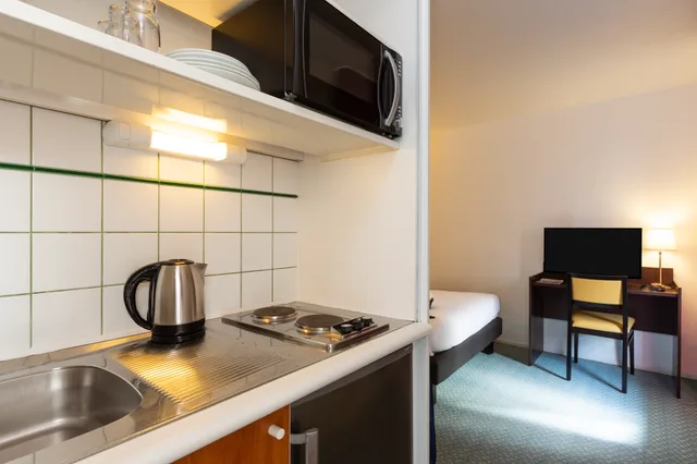 استوديو بسرير كوين، Aparthotel Adagio Access la Defense Leonardo da Vinci 6/9