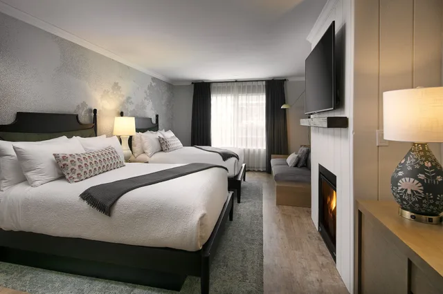 غرفة قياسية بسريرين كوين، Fireside Inn On Moonstone Beach 1/3