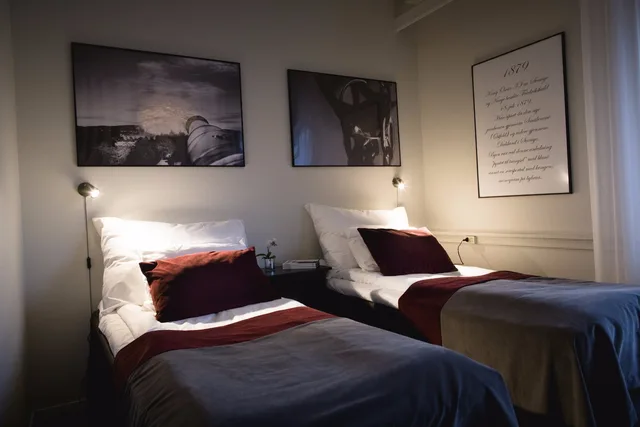 غرفة بسريرين منفصلين، Fredriksten Hotell 1/1