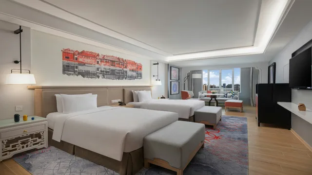 غرفة غراند بسريرين منفصلين، voco Guangzhou Shifu, an IHG Hotel 1/2