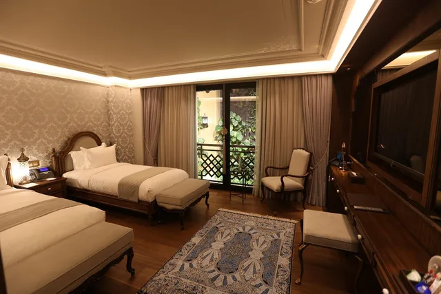 غرفة ديلوكس بسريرين منفصلين بإطلالة على الحديقة، Ajwa Sultanahmet Hotel 2/2