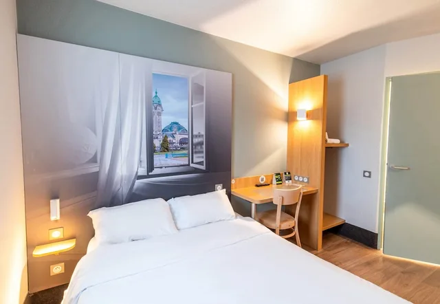 غرفة بسرير مزدوج لذوي الإعاقة، B&B Hotel Limoges 1 1/2