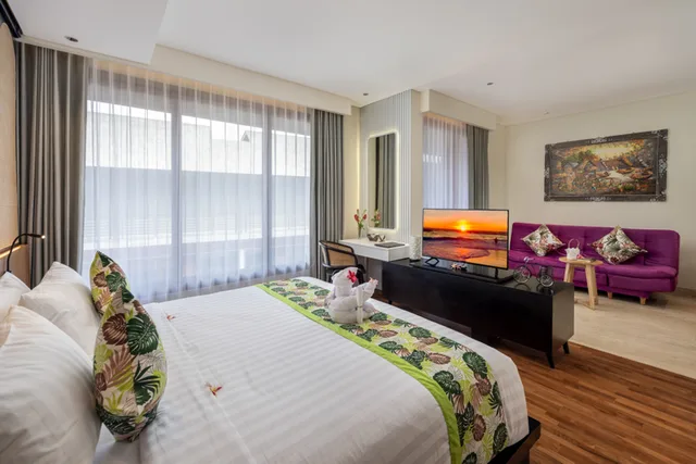 جناح ديلوكس بإطلالة على المسبح، Mokko Suites Batubelig 1/3
