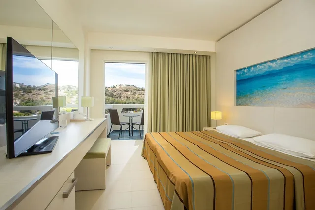 غرفة بسرير مزدوج بإطلالة على الحديقة، Lindos White Hotel & Suites 8/10