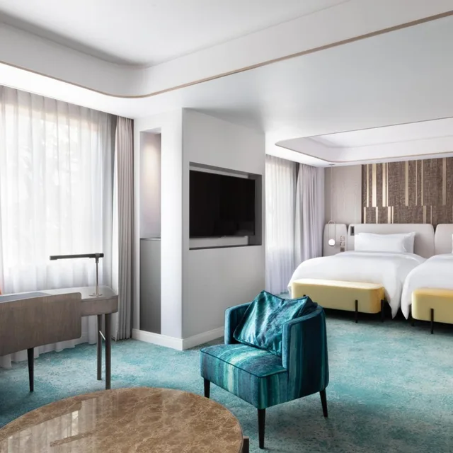 جناح جونيور بسريرين مزدوجين مع دخول صالة النادي، Westin Miyako 1/3