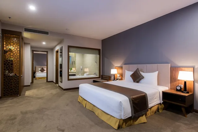 غرفة عائلية بسريرين منفصلين وسرير كينج، Muong Thanh Luxury Vien Trieu Hotel 2/6