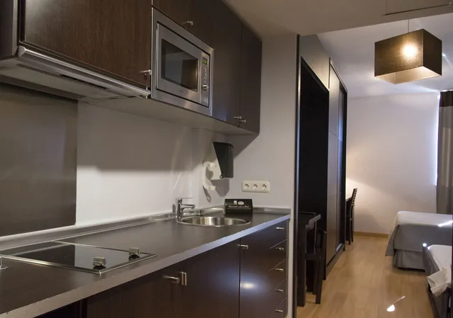 استوديو بسريرين منفصلين مع أريكة، Zenit Aparthotel Hall88 6/12