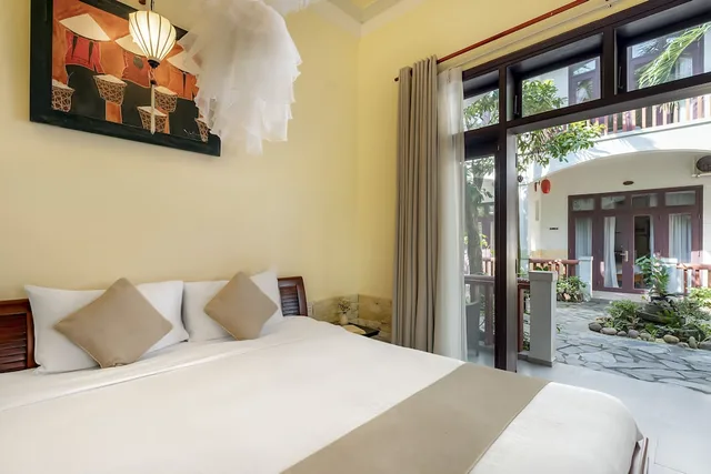 غرفة سوبيريور بسرير كينج بإطلالة على الحديقة بشرفة، Loc Phat Hoi An Homestay - Villa 6/10