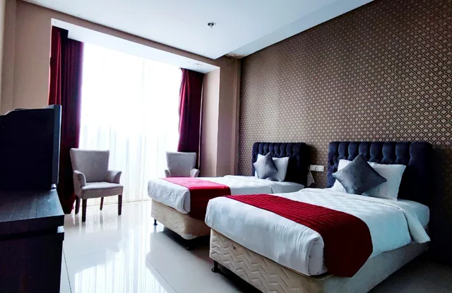 غرفة قياسية بسريرين منفصلين، The Rizen Hotel 1/2
