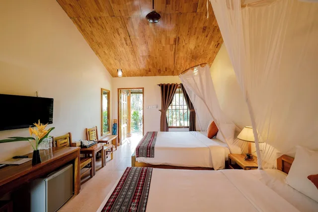 بنغل عائلي بسريرين كينج بإطلالة على الحديقة، La Mer Resort 9/10