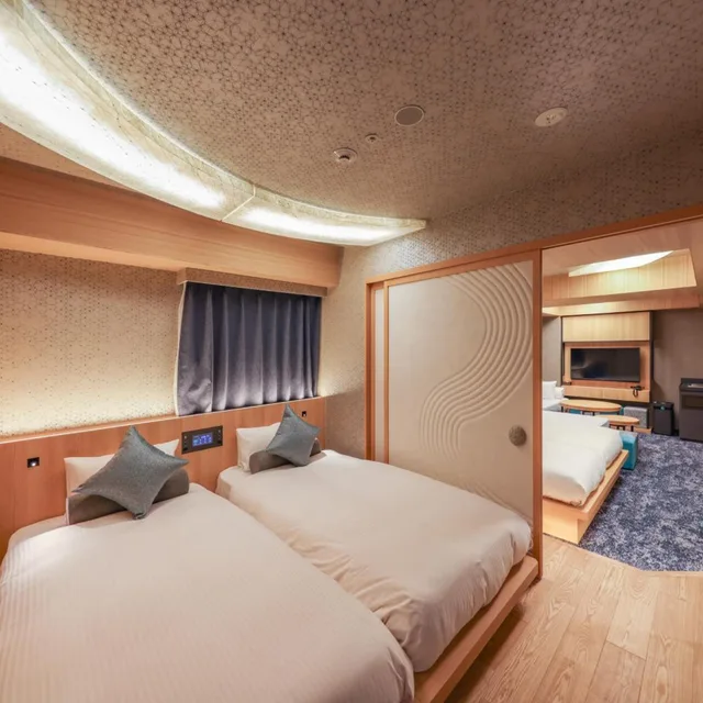 غرفة ديلوكس رباعية، Hotel Keihan Tenmabashiekimae 1/8