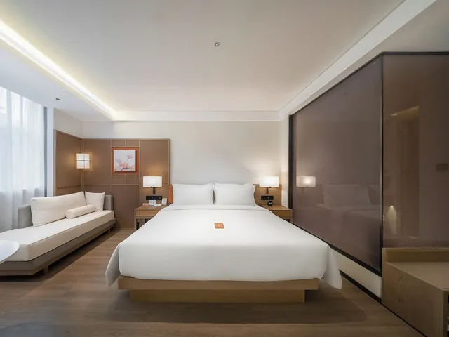 غرفة تنفيذية مفردة بسرير كوين، SSAW Hotel Shenzhen Qianhai Nantou Ancient Town 4/8