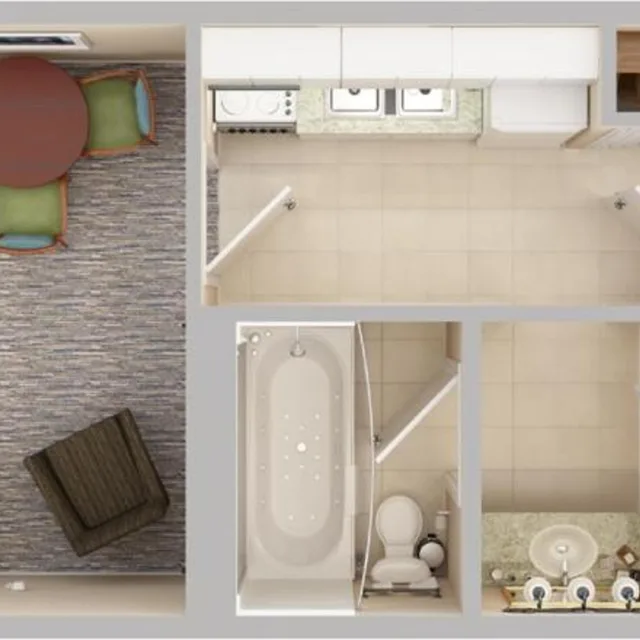 Tower, Suite, King Bed, Murphy Bed, Ocean View, Jetted Pool, Hot Tub، Sea Crest Oceanfront Resort 5/6