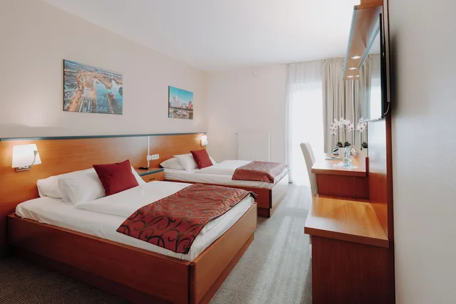 غرفة بسريرين منفصلين، Hotel Am Wald 2/4