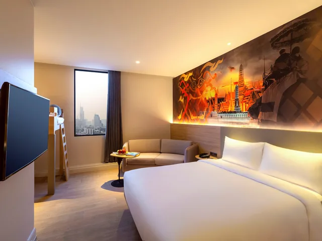 غرفة عائلية بسرير بطابقين وسرير كوين، Ibis Styles Bangkok Ratchada 1/12