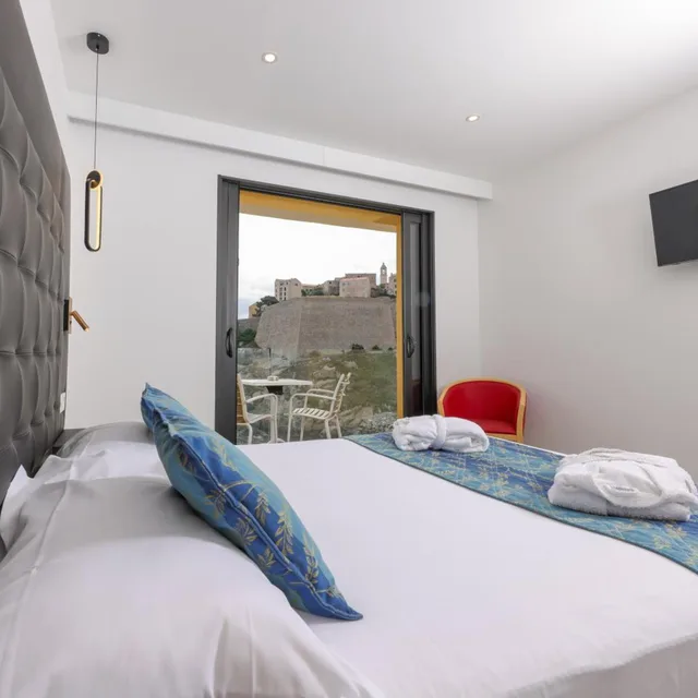 Superior, Double Bed, Sea Front, Sea View, Hotel Saint Christophe Calvi (ex Saint Christophe Corsica) 1/10