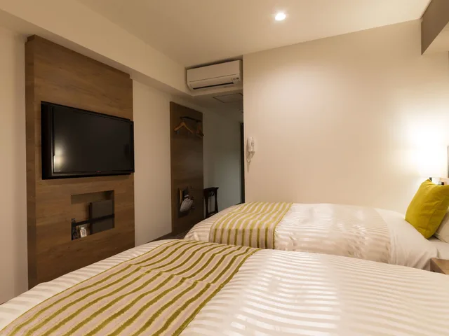 غرفة بسريرين منفصلين، Airport Hotel Kumamoto 5/7