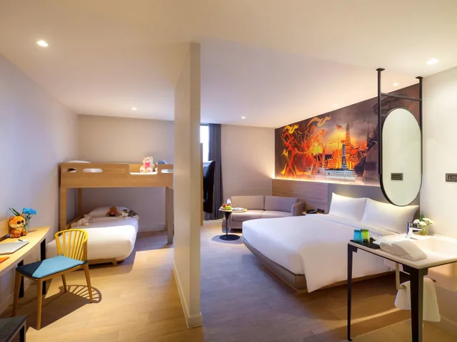 غرفة عائلية بسرير بطابقين وسرير كوين، Ibis Styles Bangkok Ratchada 8/12