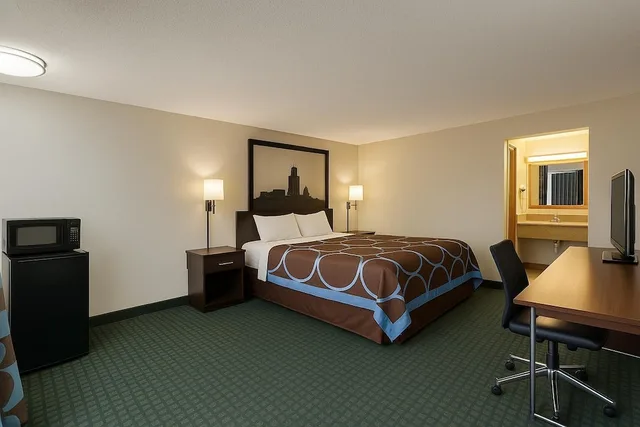 Room, King Bed, Super 8 By Wyndham Lantana West Palm Beach 3/10