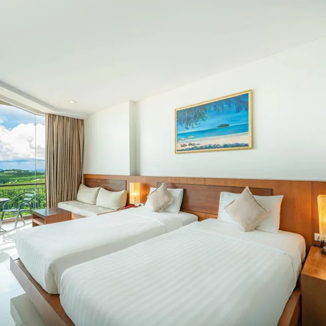 غرفة غراند ديلوكس بسرير مزدوج بإطلالة على البحر، The View Rawada Phuket 1/5