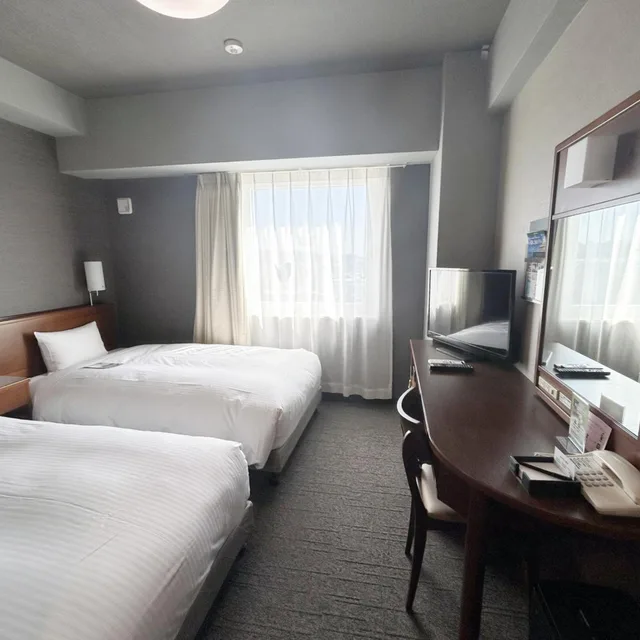 غرفة قياسية بسريرين منفصلين للمدخنين، Hotel Route-Inn Iwata Inter 2/6