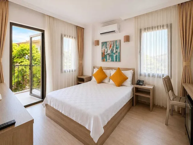 غرفة بسريرين منفصلين بإطلالة على الحديقة والمسبح، Aria Doria Otel 3/10