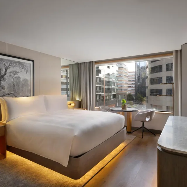 غرفة ديلوكس بسرير كينج في طابق مرتفع، JW Marriott Auckland 3/9