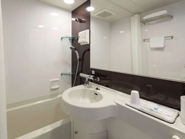 غرفة قياسية بسريرين منفصلين مع سرير إضافي، Comfort Hotel Osaka Shinsaibashi 8/8