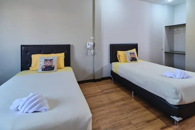 غرفة سوبيريور بسريرين منفصلين مع أريكة، Bkk39 Airport hotel 5/10