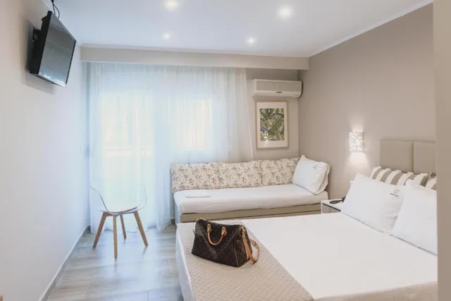 غرفة ديلوكس بسرير مزدوج، Ammos Beach Seaside Luxury Suites 3/7