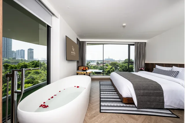 غرفة بريميير ركنية بإطلالة على النهر، We Hotel Riverfront Bangkok 9/10