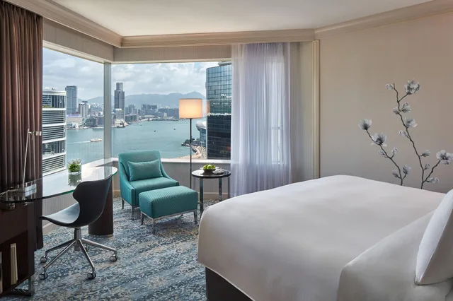 غرفة بسرير مزدوج بإطلالة على المرفأ، Jw Marriott Hong Kong Hotel 2/2