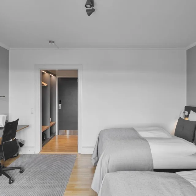 غرفة بريميوم بسريرين كوين بإطلالة على المدينة، Hotel Svendborg 5/9