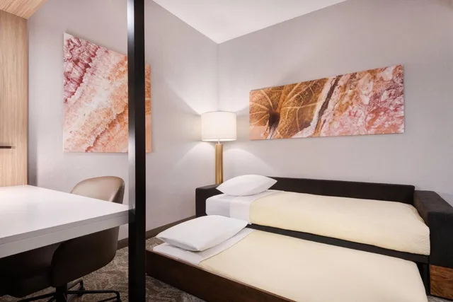 جناح بسرير كينج مع سرير سحّاب إضافي مع أريكة بحوض استحمام لذوي الإعاقة، SpringHill Suites by Marriott Tifton 2/9
