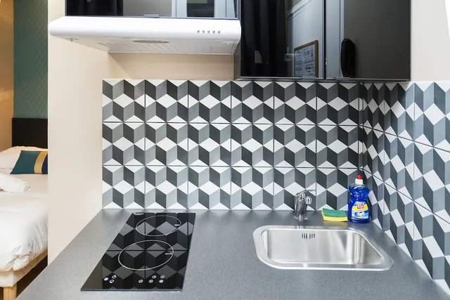 استوديو سوبيريور بسرير مزدوج بإطلالة على المدينة، RESIDENCE AURMAT 6/6
