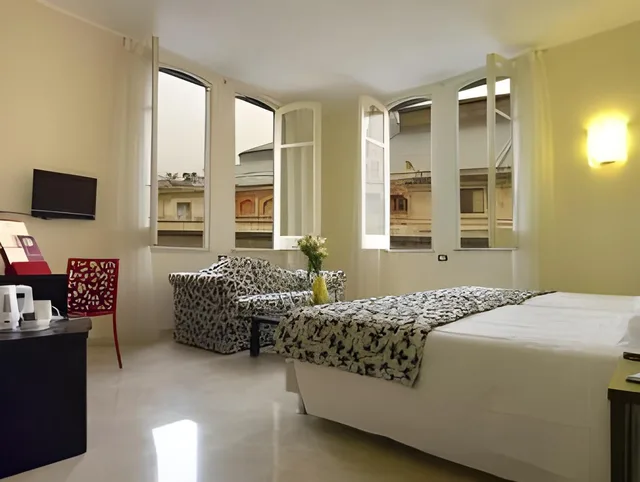 غرفة مفردة بسرير مزدوج، Hotel Garibaldi 1/2