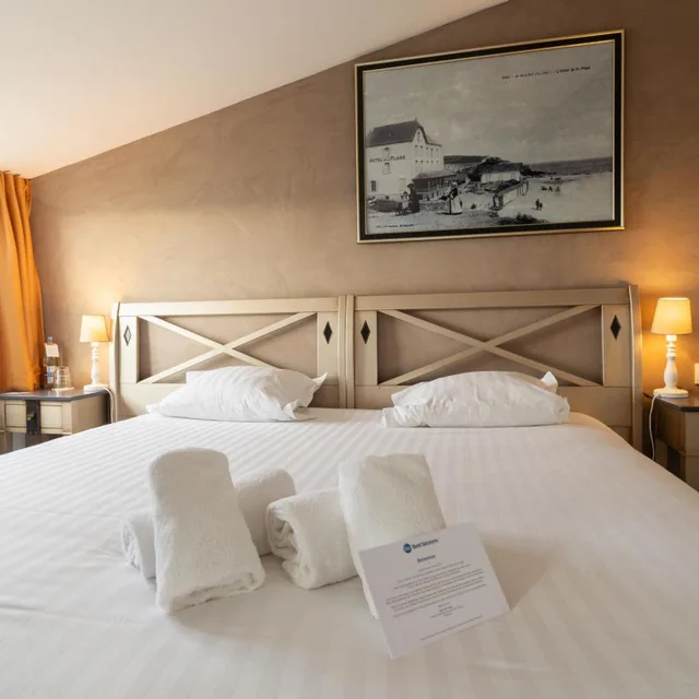 غرفة سوبيريور بإطلالة على البحر، Best Western Hotel De La Plage 4/10
