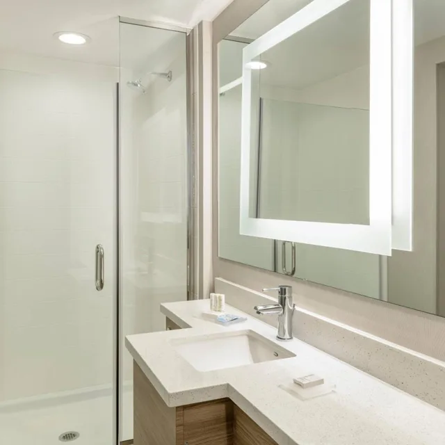 جناح استوديو بسرير كينج بإطلالة على البحر مع سرير سحّاب إضافي مع أريكة، SpringHill Suites by Marriott San Diego Carlsbad 3/6