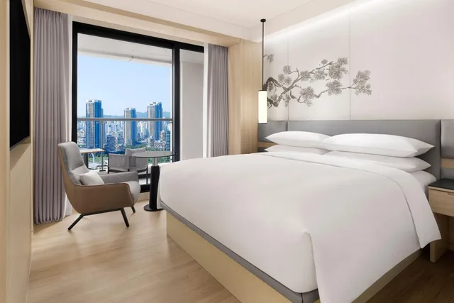 جناح تنفيذي بسريرين كينج بإطلالة على المدينة بشرفة بغرفتي نوم، Courtyard Sejong 3/7