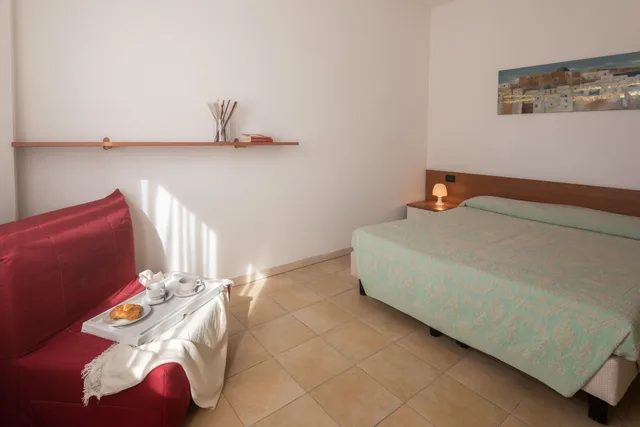 شقة بريميوم بسرير مزدوج وسرير فردي بغرفة نوم واحدة، Residence Le Fontane 2/3