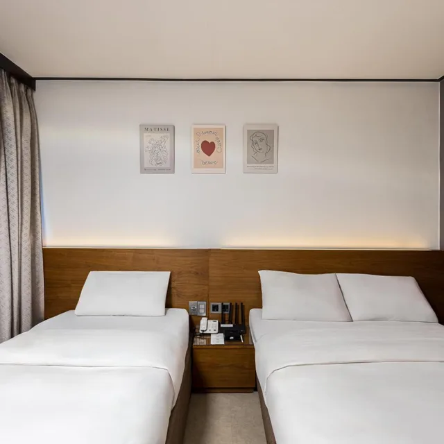 غرفة ديلوكس بسرير مزدوج أو سريرين منفصلين، Insadong Crown Hotel 6/10