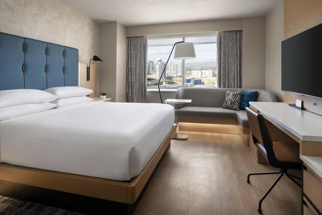 غرفة بسرير كينج بإطلالة على المدينة، San Jose Marriott 1/6