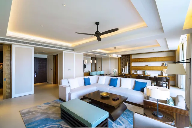جناح ديلوكس بسرير كينج بإطلالة على البحر بغرفة نوم واحدة، Hilton Wenchang 4/10