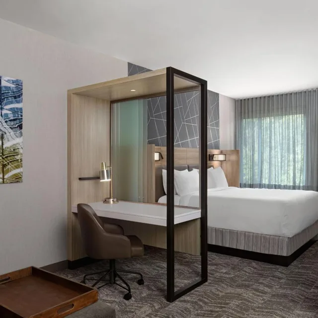 جناح بسرير كينج مع سرير سحّاب إضافي مع أريكة، SpringHill Suites Kalamazoo Portage 1/4