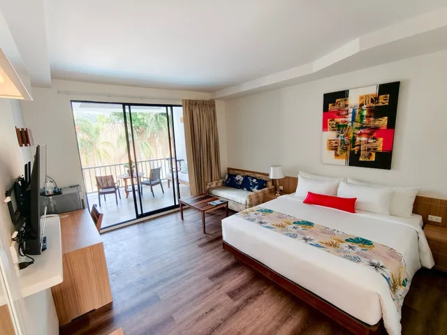 غرفة ديلوكس بسرير كوين بإطلالة على المسبح، Wild Orchid Villa Krabi 1/10