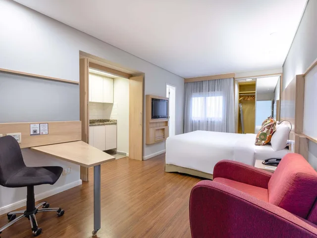 غرفة فاخرة بسرير كوين بمطبخ، Mercure Sao Paulo Nacoes Unidas 9/10