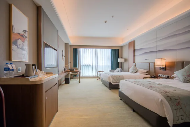 غرفة ديلوكس بسريرين منفصلين بإطلالة على النهر، Argyle Grand Hotel Nanping 1/1