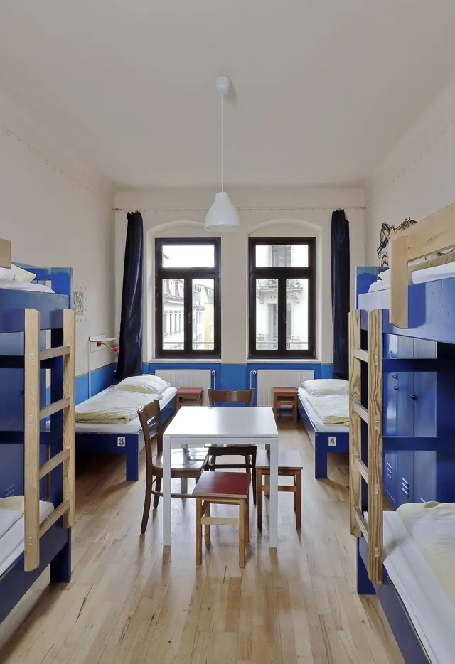 سكن مشترك مختلط كلاسيكي بسريرين منفصلين وأسرّة بطابقين بحمام مشترك، Hostel Mondpalast 3/7