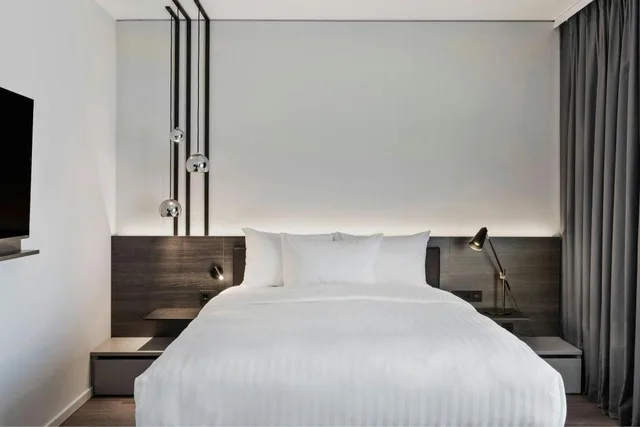 استوديو تنفيذي ركني بسرير كوين بإطلالة على الفناء، Residence Inn Munich Ostbahnhof 3/4